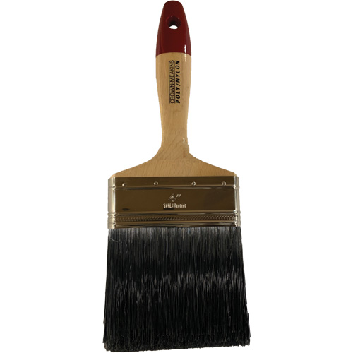 Paint Brush, Poly/Nylon, Wood Handle, 4" Width Stor-it Systems