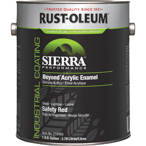 Sierra Performance Beyond Acrylic Enamel, Gallon, Red Stor-it Systems