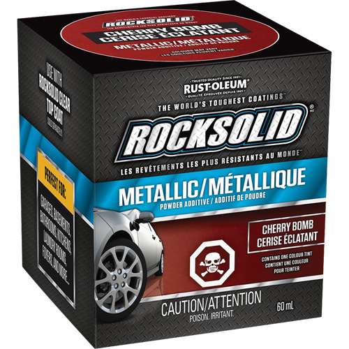 RockSolid&reg; Metallic Powder Additive, 60 mL, Bottle, Cherry Bomb Stor-it Systems