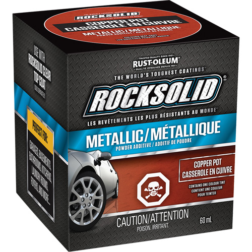 RockSolid&reg; Metallic Powder Additive, 60 mL, Bottle, Copper Pot Stor-it Systems