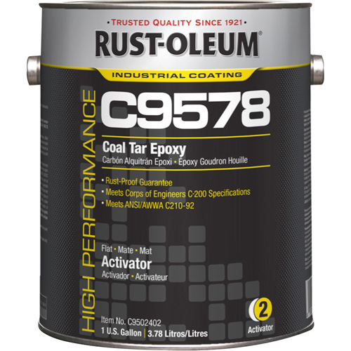 Activateur pour rev&ecirc;tement &eacute;poxydique &agrave; base de goudron de houille et &agrave; haute teneur en solides du syst&egrave;me C9578, Gallon Stor-it Systems