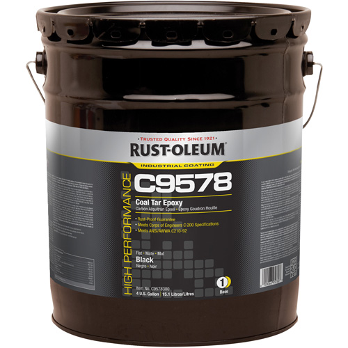 &eacute;poxy &agrave; base de goudron de houille et &agrave; haute teneur en solides du syst&egrave;me C9578, 4 gal., Seau Stor-it Systems