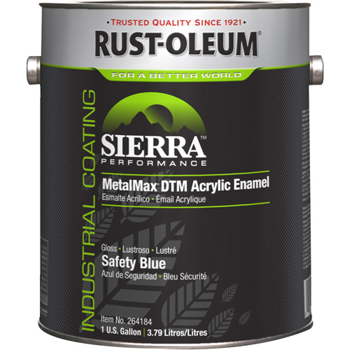 &eacute;mail acrylique DTM Sierra Performance MetalMax Plus, Gallon, Bleu Stor-it Systems