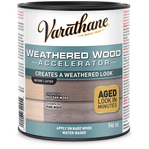 Acc&eacute;l&eacute;rateur de vieillissement du bois Varathane, 946 ml, Canette, Gris Stor-it Systems