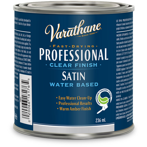 Fini professionnel Varathane, 236 ml, Transparent, Satin Stor-it Systems