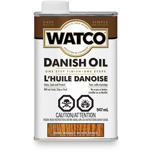 Watco&reg; Danish Oil, 947 ml, Dark Walnut, Transparent Stor-it Systems