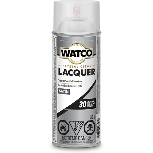 Watco&reg; Lacquer Wood Finish, 319 g, Clear, Satin Stor-it Systems