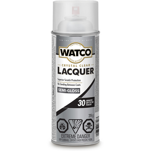 Watco&reg; Lacquer Wood Finish, 319 g, Clear, Semi-Gloss Stor-it Systems