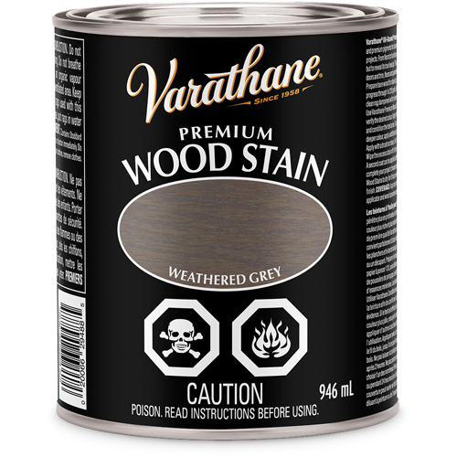 Varathane&reg; Premium Wood Stain, 946 ml, Weathered Grey Stor-it Systems