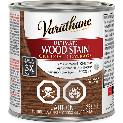 Varathane&reg; Ultimate Wood Stain, 236 ml, American Walnut Stor-it Systems
