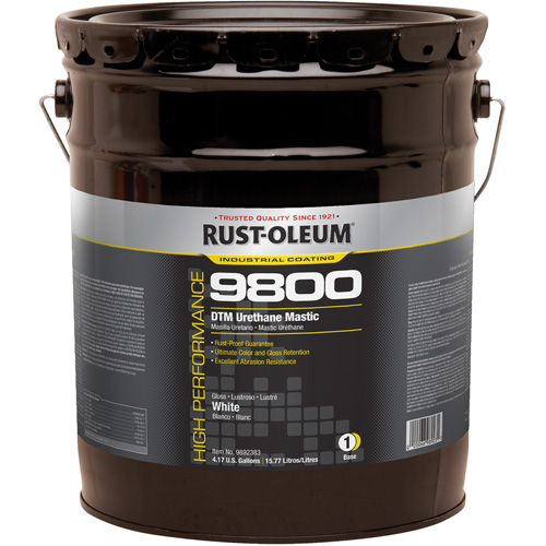 9800 System DTM Urethane Mastic, 5 gal., White, High-Gloss Stor-it Systems