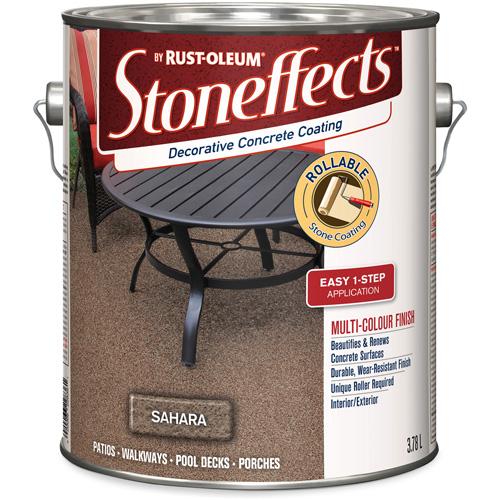 Stoneffects Decorative Concrete Coating, 3.78 L, Textured, Beige Stor-it Systems