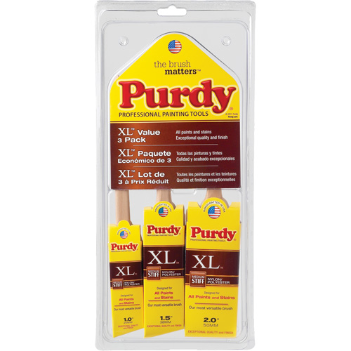 Assortiment de pinceaux XL, Poly/nylon, Manche Bois Stor-it Systems