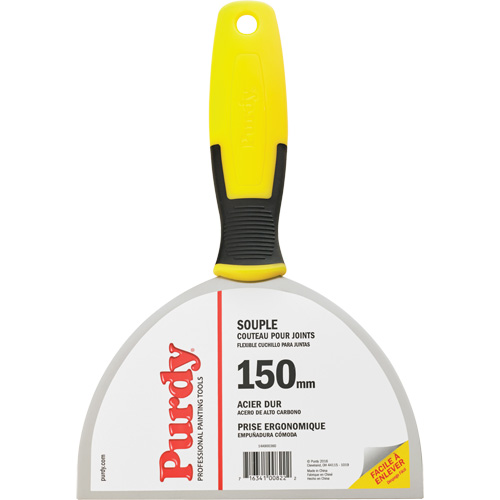 Couteau &agrave; joints flexible pour entrepreneur, Lame Acier &agrave; haute teneur en carbone, Largeur 6", Manche Plastique Stor-it Systems