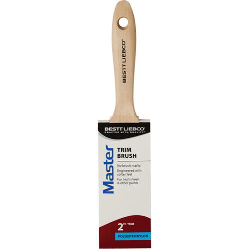 Pinceau pour garnitures Master, Poly/nylon, Manche Bois, Largeur de 2" Stor-it Systems
