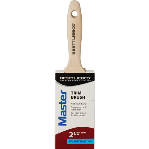 Pinceau pour garnitures Master, Poly/nylon, Manche Bois, Largeur de 2-1/2" Stor-it Systems