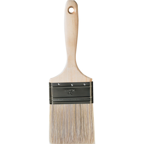 Pinceau pour murs et moulures One Coat, Soie blanche, Manche Bois, Largeur de 3" Stor-it Systems