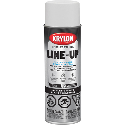 Industrial LINE-UP Athletic Field Striping Aerosol Paint, White, 18 oz., Aerosol Can Stor-it Systems