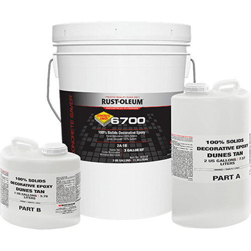 &eacute;poxy d&eacute;coratif 100 % de solides 6700, 3 gal., &eacute;poxy, Tr&egrave;s brillant, Beige Stor-it Systems