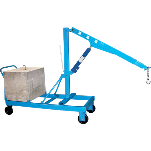 Floor Cranes - Reverse Boom, 8' Lift, 1000 lbs. (0.5 tons), 57" Arm, 78" H Stor-it Systems