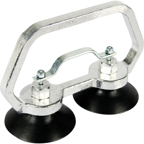 Appareils &agrave; ventouses - Ventouse double industrielle, 30 lb Capacit&eacute;, 3", Barre &agrave; tirer, 7" Longueur de la manche Stor-it Systems