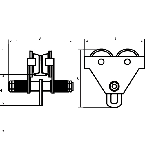 Chariots ajustables, 1000 lb (0,5 tonne) Stor-it Systems