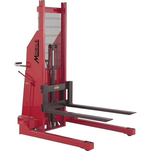 Gerbeur hydraulique, Fonctionnement &eacute;lectrique, Capacit&eacute; 1500 lb, Lev&eacute;e max 80" Stor-it Systems