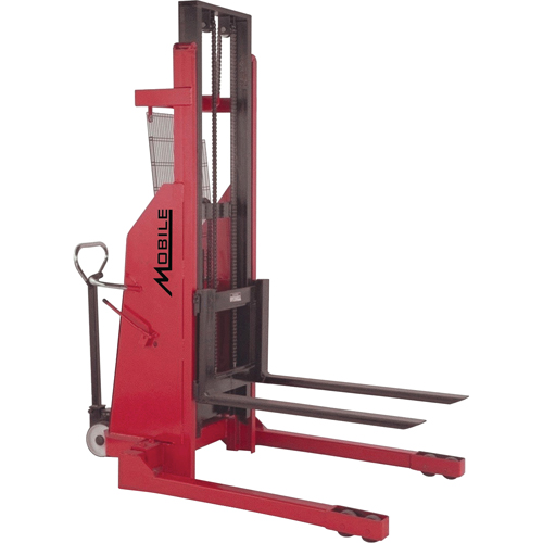Gerbeur hydraulique, Fonctionnement &eacute;lectrique, Capacit&eacute; 1500 lb, Lev&eacute;e max 132" Stor-it Systems