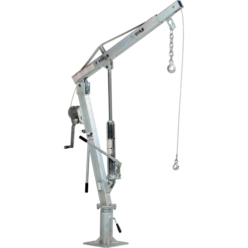 Winch Operated Truck Jib Crane, 500 lbs. (0.25 tons) Capacity, 99" Max. Clearance Stor-it Systems