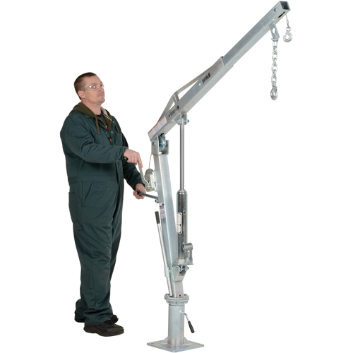 Winch Operated Truck Jib Crane, 500 lbs. (0.25 tons) Capacity, 99" Max. Clearance Stor-it Systems