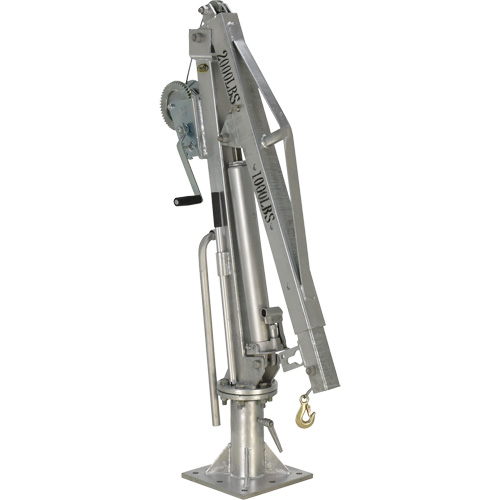 Winch Operated Truck Jib Crane, 1000 lbs. (0.5 tons) Capacity, 97" Max. Clearance Stor-it Systems