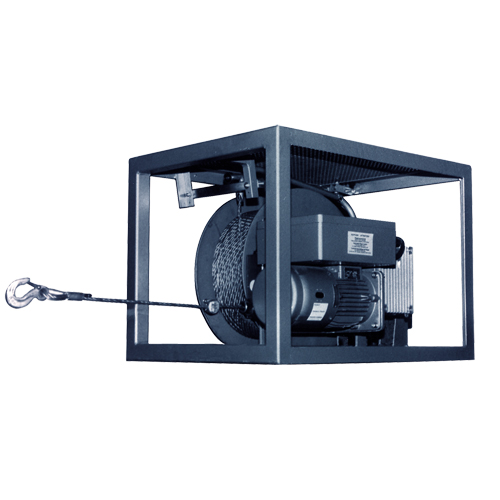 Palan &eacute;lectrique &agrave; c&acirc;ble d'acier avec enrouleur Gripwinch Stor-it Systems