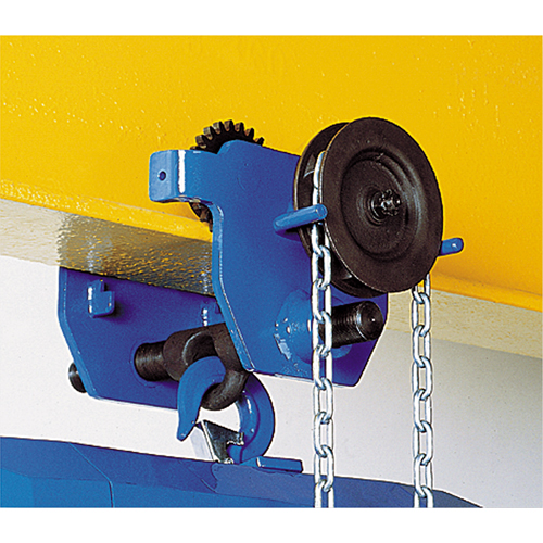 Corso&reg; Geared Trolley, 4000 lbs. (2 tons) Capacity, 2-3/5" - 8-2/3" Stor-it Systems