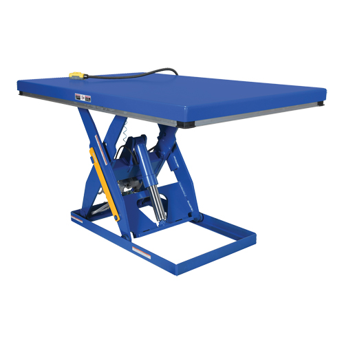 Table &eacute;l&eacute;vatrice &agrave; ciseaux hydraulique, Acier, 72" lo x 48" la, Cap. 3000 lb Stor-it Systems