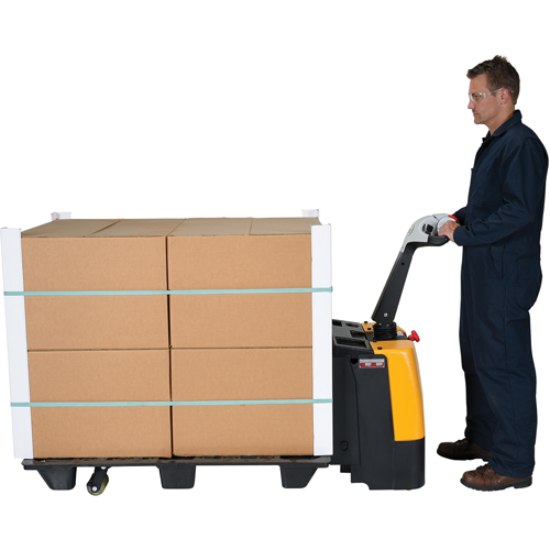 Fully Powered Electric Pallet Truck, 3000 lbs. Cap., 47" L x 25" W Stor-it Systems