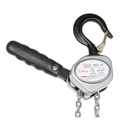 Mini palan &agrave; levier, Lev&eacute;e 5', Cabacit&eacute; 1100 lb (0,55 tonne), Chaîne en Zingu&eacute; Stor-it Systems