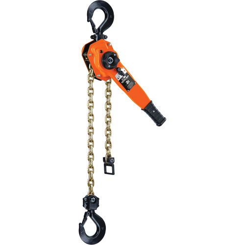 Series 653-A Ratchet Lever Hoist, 5' Lift, 6000 lbs. (3 tons) Capacity, Steel Chain Stor-it Systems