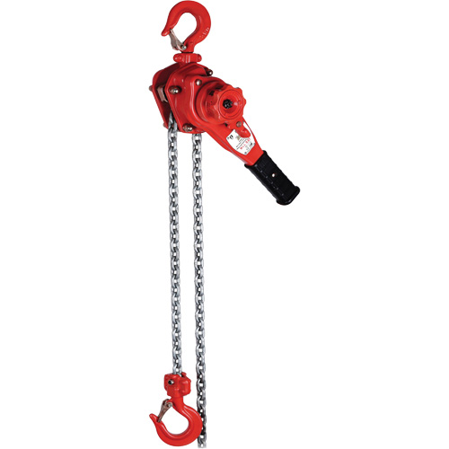 VQ Super Series Lever Hoist, 5' Lift, 3500 lbs. (1.75 tons) Capacity, Grade 100 Alloy Chain Stor-it Systems