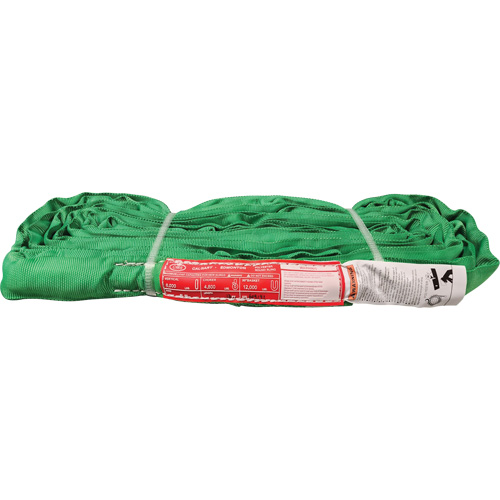 Polyester Round Sling, Green, 12' L, 6000 lbs. Vertical Load Stor-it Systems