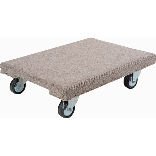 Wood Dollies - Medium-Duty, Polyolefin Wheels, 900 lbs. Capacity, 18" W x 24" D x 7" H Stor-it Systems