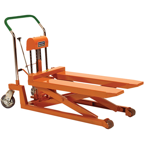Dandy Lift Scissor Fork Lift Table, 37.1" L x 19.7" W, Steel, 1100 lbs. Capacity Stor-it Systems