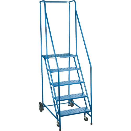 Escabeau roulant certifi&eacute; par la CSA, 5 marches, Largeur de la marche 22", Hauteur de la plateforme 46", Acier Stor-it Systems
