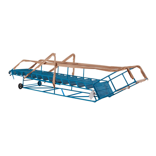 Escabeau roulant certifi&eacute; CSA avec marche verrouillable, 14 marches, Largeur de la marche 30", Hauteur de la plateforme 128", Acier Stor-it Systems