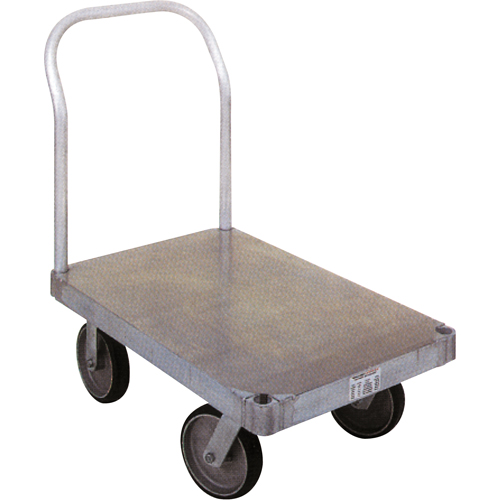 Aluminum Platform Truck, 36" W x 72" L, 2000 lbs. Cap., Rubber Wheels Stor-it Systems