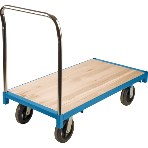 Chariot &agrave; plateforme robuste, 48" lo x 24" la, Capacit&eacute; de 2000 lb, Roues en Caoutchouc Stor-it Systems