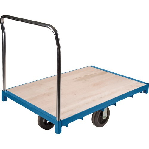 Chariot &agrave; plateforme robuste, 48" lo x 24" la x Capacit&eacute; 2000 lb, Roues en Caoutchouc Stor-it Systems