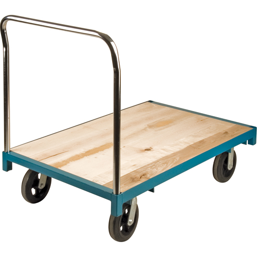 Chariot &agrave; plateforme robuste, 48" lo x 30" la, Capacit&eacute; de 2000 lb, Roues en Caoutchouc Stor-it Systems