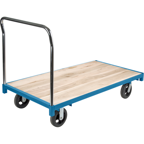 Chariot &agrave; plateforme robuste, 60" lo x 30" la, Capacit&eacute; de 2000 lb, Roues en Caoutchouc Stor-it Systems