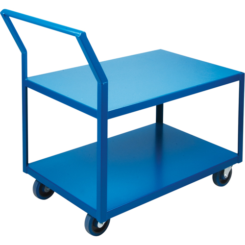 Chariots Surbaiss&eacute;s Robustes, 2 niveaux, 18" la x 30" p x 40" h, 1200 lb Cap Stor-it Systems
