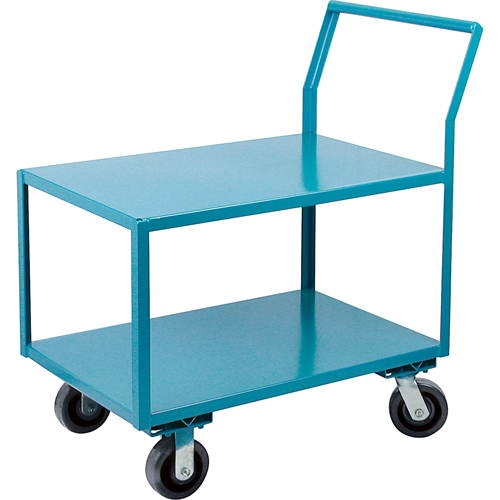Heavy-Duty Low Profile Shop Carts, 2 Tiers, 24" W x 40" D x 41" H, 2400 lbs. Cap. Stor-it Systems